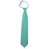 Solid Aqua Green Zipper Ties Mens Neckties
