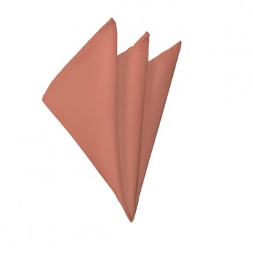 Solid Palm Coast Coral Hanky Mens Handkerchief Pocket Square