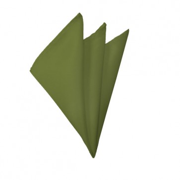 Solid Olive Hanky Mens Handkerchief Pocket Square