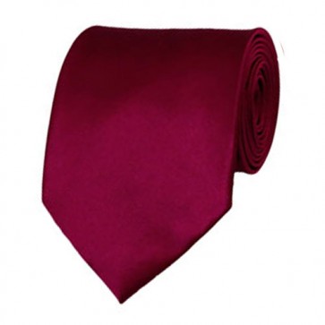 Raspberry Solid Color Ties Mens Neckties