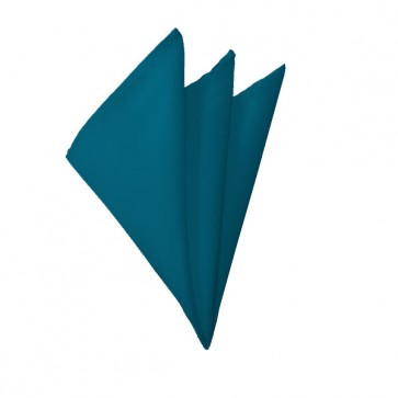 Solid Oasis Blue Hanky Mens Handkerchief Pocket Square