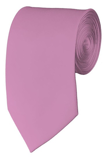 Slim Dusty Pink Necktie 2.75 Inch Ties Mens Solid Color Neckties