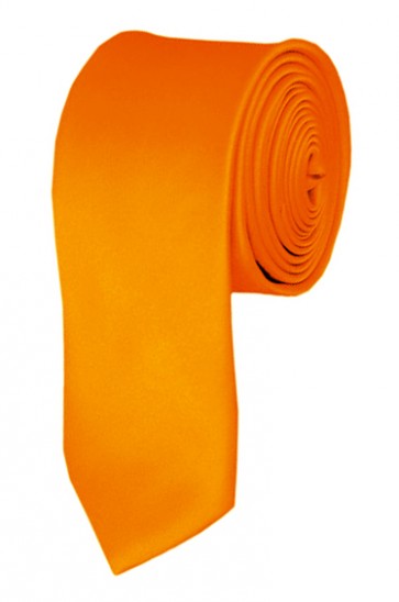 Orange Boys Tie 48 Inch Necktie Kids Neckties