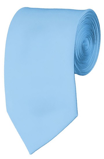 Slim Powder Blue Necktie 2.75 Inch Ties Mens Solid Color Neckties