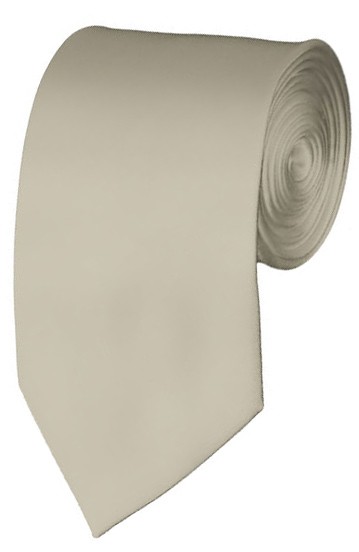 Slim Beige Necktie 2.75 Inch Ties Mens Solid Color Neckties