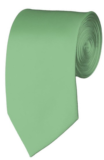 Slim Light Sage Necktie 2.75 Inch Ties Mens Solid Color Neckties