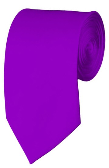Slim Violet Necktie 2.75 Inch Ties Mens Solid Color Neckties