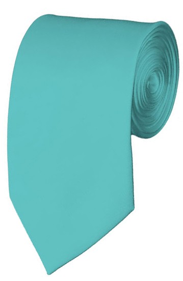 Slim Aqua Green Necktie 2.75 Inch Ties Mens Solid Color Neckties
