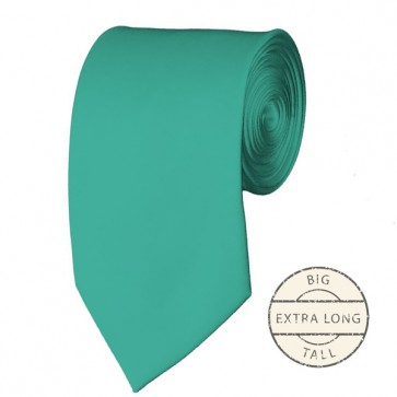 Mint Green Extra Long Tie Solid Color Ties Mens Neckties