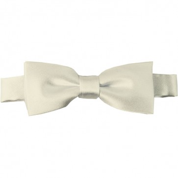 Cream Bow Tie Pre-tied Satin Boys Ties