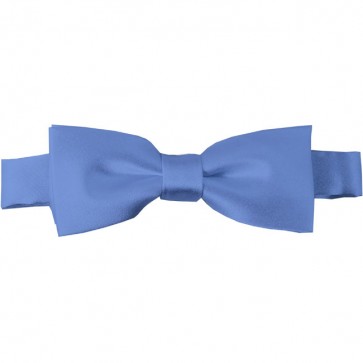 Steel Blue Bow Tie Pre-tied Satin Boys Ties