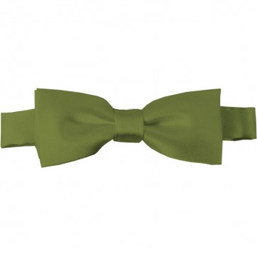 Olive Bow Tie Pre-tied Satin Boys Ties
