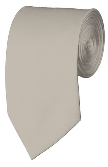 Slim Platinum Necktie 2.75 Inch Ties Mens Solid Color Neckties