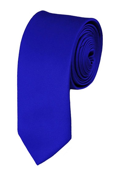 Skinny royal blue ties - Satin - Mens Neckties - Wholesale prices no ...