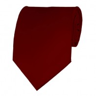 Burgundy Solid Color Ties Mens Neckties