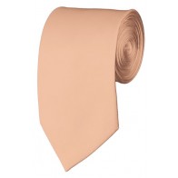 Slim Light Salmon Necktie 2.75 Inch Ties Mens Solid Color Neckties