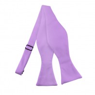 Solid Lavender Self Tie Bow Tie Satin Mens Ties