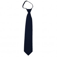 Solid Navy Boys Zipper Ties Kids Neckties
