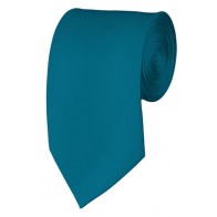 Slim Oasis Blue Necktie 2.75 Inch Ties Mens Solid Color Neckties