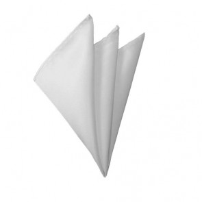 Solid White Hanky Mens Handkerchief Pocket Square