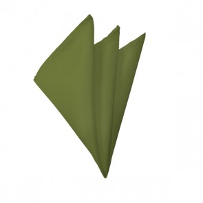 Solid Olive Hanky Mens Handkerchief Pocket Square