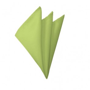 Solid Pear Green Hanky Mens Handkerchief Pocket Square