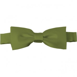 Olive Bow Tie Pre-tied Satin Boys Ties