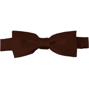 Brown Bow Tie Pre-tied Satin Boys Ties