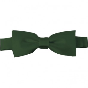Dark Olive Bow Tie Pre-tied Satin Boys Ties