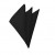 Solid Black Hanky Mens Handkerchief Pocket Square