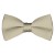 Solid Beige Bow Tie Pre-tied Satin Mens Ties