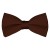 Solid Brown Bow Tie Pre-tied Satin Mens Ties