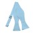 Solid Powder Blue Self Tie Bow Tie Satin Mens Ties
