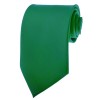 Kelly Green Ties Mens Solid Color Neckties