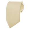 Ivory Cream Ties Mens Solid Color Neckties