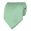 Light Sage Solid Color Ties Mens Neckties