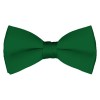 Solid Kelly Green Bow Tie Pre-tied Satin Mens Ties