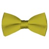 Solid Mustard Bow Tie Pre-tied Satin Mens Ties