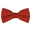 Solid Rust Bow Tie Pre-tied Satin Mens Ties