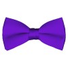 Solid Plum Violet Bow Tie Pre-tied Satin Mens Ties
