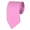 Slim Pink Necktie 2.75 Inch Ties Mens Solid Color Neckties