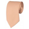 Slim Light Salmon Necktie 2.75 Inch Ties Mens Solid Color Neckties