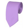 Slim Lavender Necktie 2.75 Inch Ties Mens Solid Color Neckties