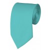 Slim Aqua Green Necktie 2.75 Inch Ties Mens Solid Color Neckties