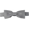 Silver Bow Tie Pre-tied Satin Boys Ties