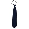 Solid Navy Zipper Ties Mens Neckties