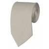 Slim Platinum Necktie 2.75 Inch Ties Mens Solid Color Neckties